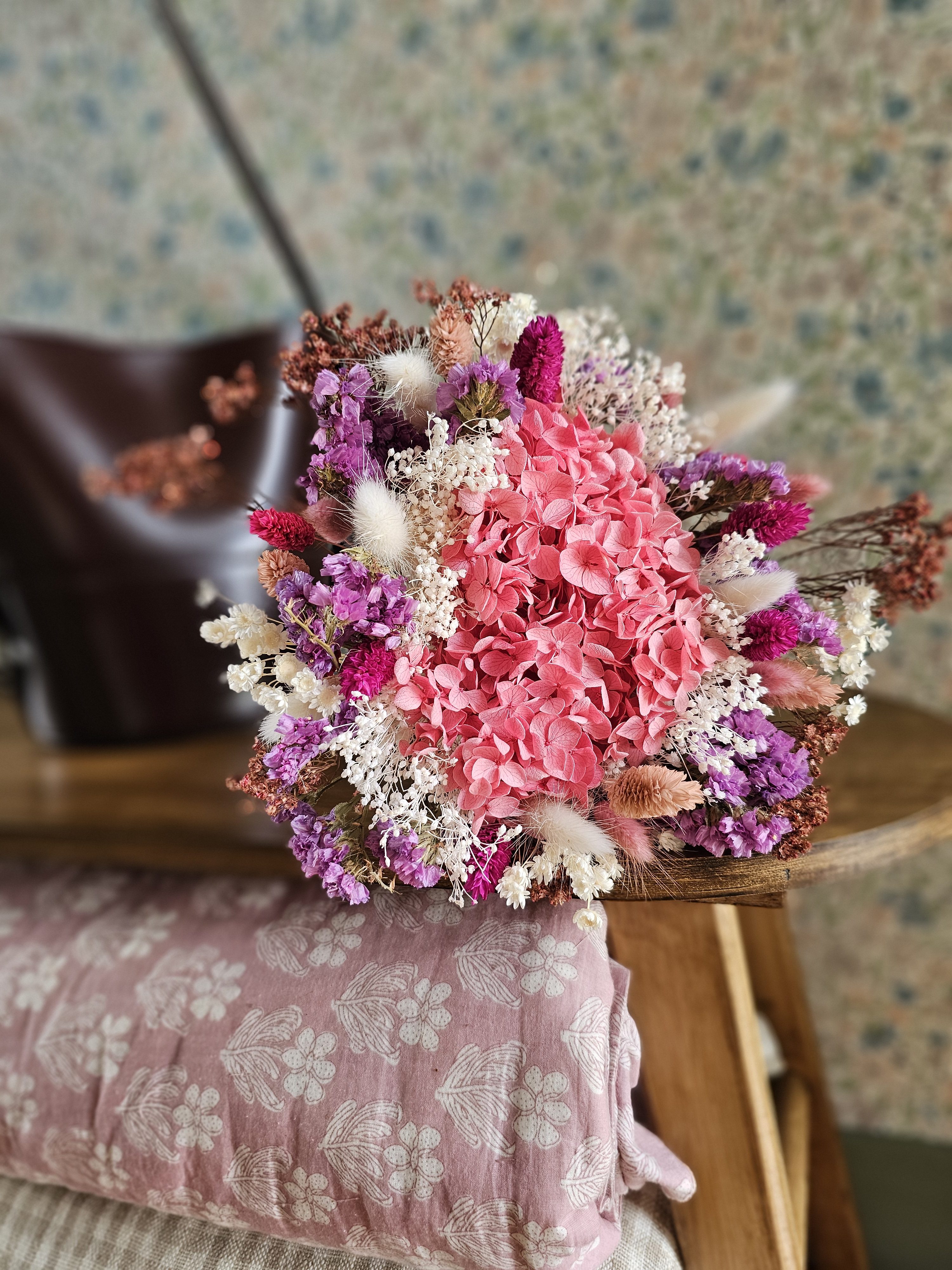 Bouquet de fleurs séchées Rose